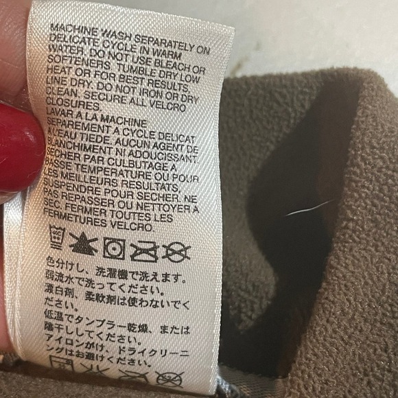 The North Face TKA 100 Fleece 1/4-Zip Pullover Brown/Blue UPF 50 - Women’s Large - Picture 10 of 13